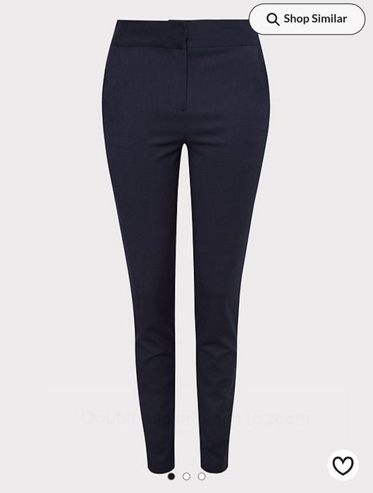 NOU Pantaloni stofa bleumarin, mărime L