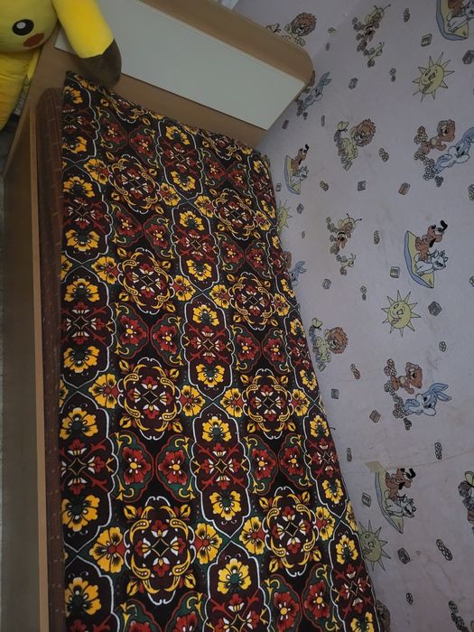 Односпальная кровать + матрас и курпешки (готовое спальное место)
