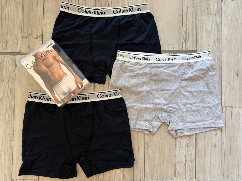 Боксерки Calvin Klein бельо 3 бр.  S M L XL XXL