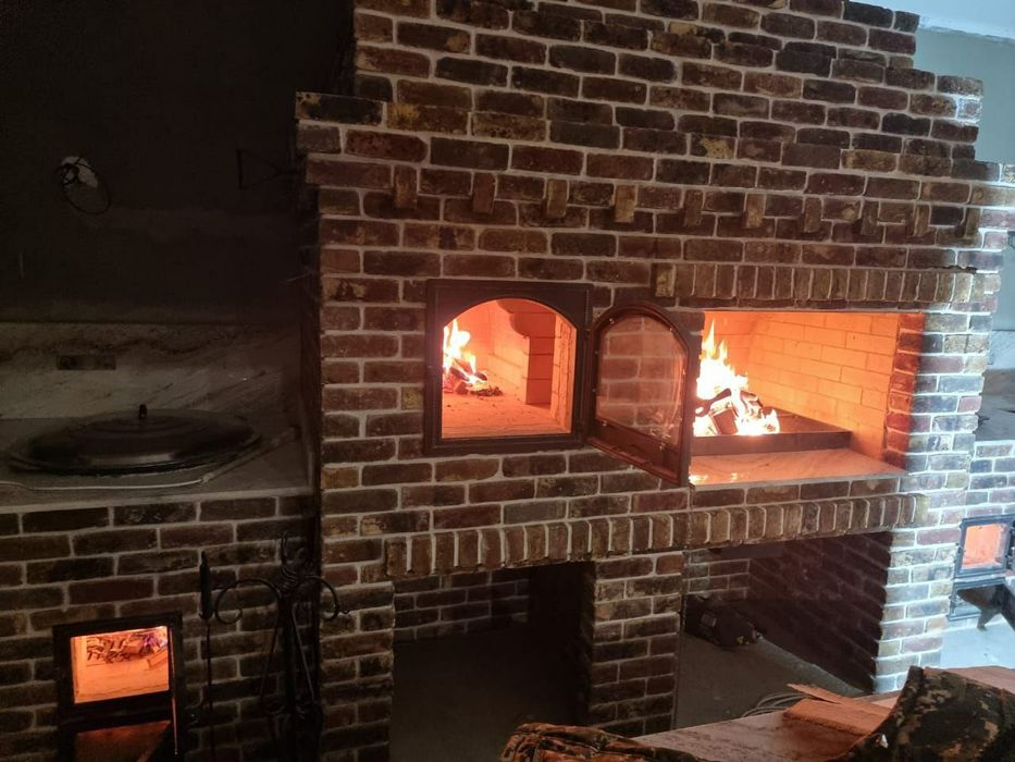 Летние кухни. Барбекю. Очаг кладка облицовка обслуживания.