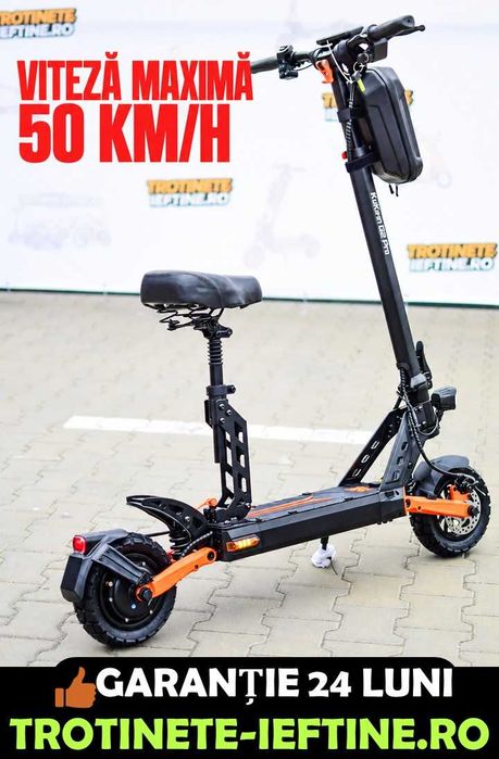 KuKirin G2 PRO 2026, motor puternic 600W, frane cu disc, roti 9 inch, SIGILATA, Super pret, livrare rapida
