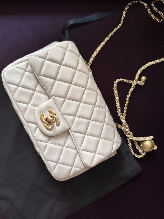Чанта Chanel бяла