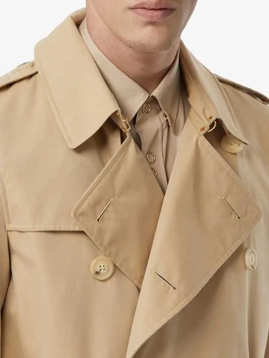 Trenci palton XL de lux Burberry Kensington original bej