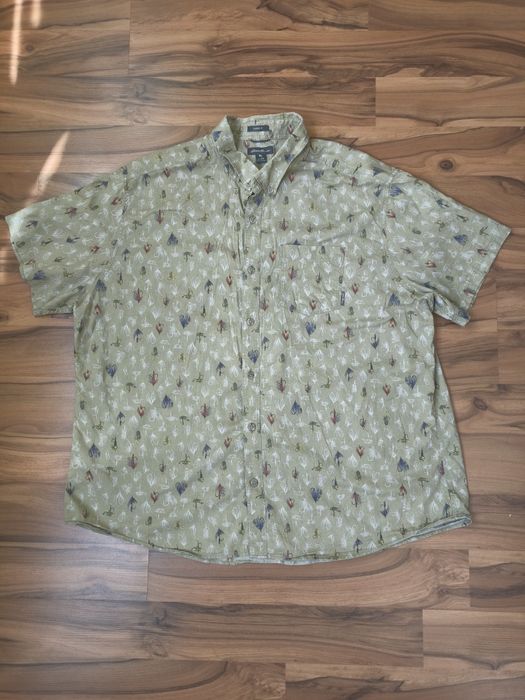 Мъжка риза Eddie Bauer, зелена, размер 2XL