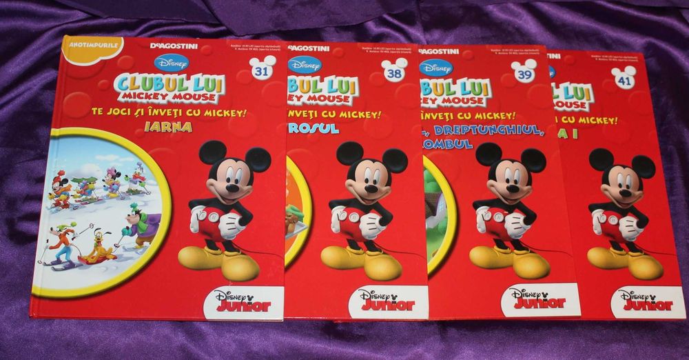 lot 60 carti copii Disney Mos Barbuta educative activitati jocuri Ateliere Montessori G-Force seria Ariciul si Iepurasul enciclopedii Madagascar
