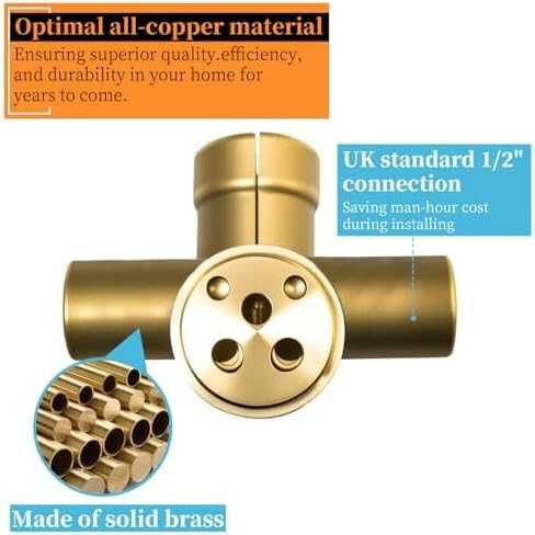 Нов Луксозен душ сет LED термо дисплей дъждовна глава 6" Черен за баня