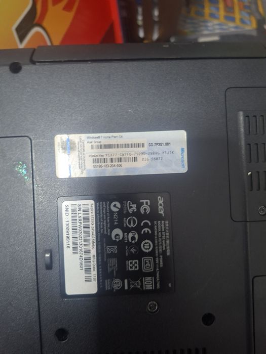 Vad laptop Acer aspire