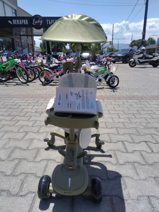 BYOX Детска тротинетка Cornet 6в1 зелен