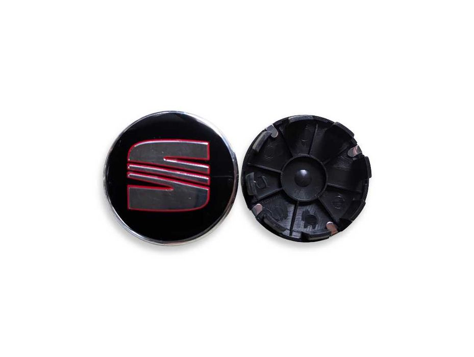 Капачки за джанти за Seat Сеат 56mm 60mm 63mm - Сребристи, Черни