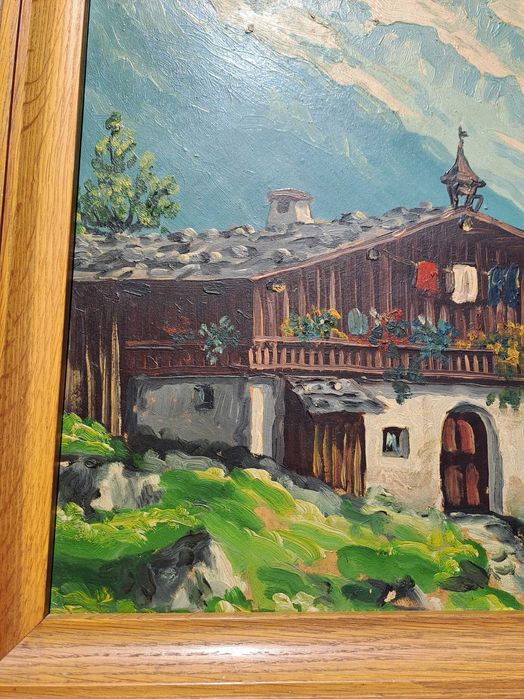 talou pictura pe pfl 71/57 cm semnat Erich K Plank datat 1941