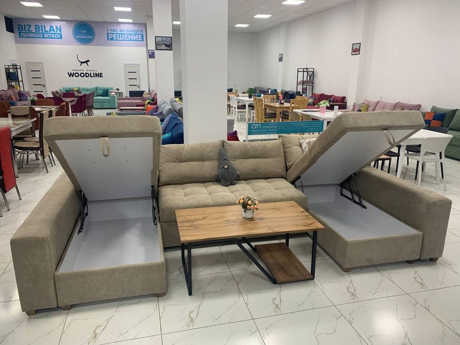 П образний диван Сандра