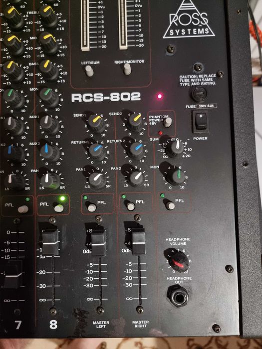 Mixer aufio Ross Sysrems  RCS-802 8 canale