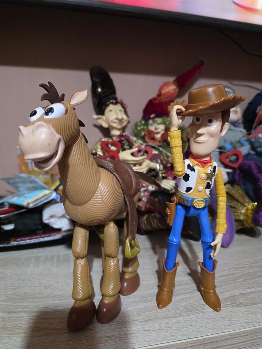 Woddy si Bullseye. Figurine Toy Story.