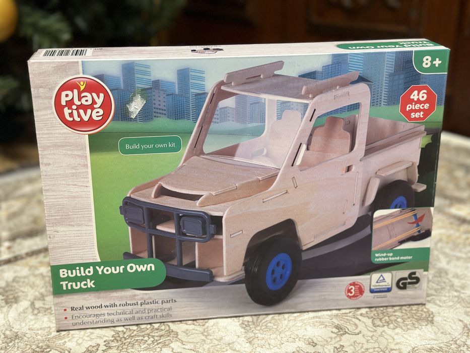 Set de constructie din lemn pentru copii, sigilat