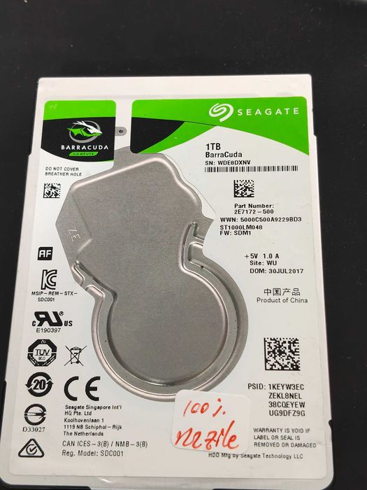 Hardisk laptop 1Tb Seagate Barracuda 100% ok