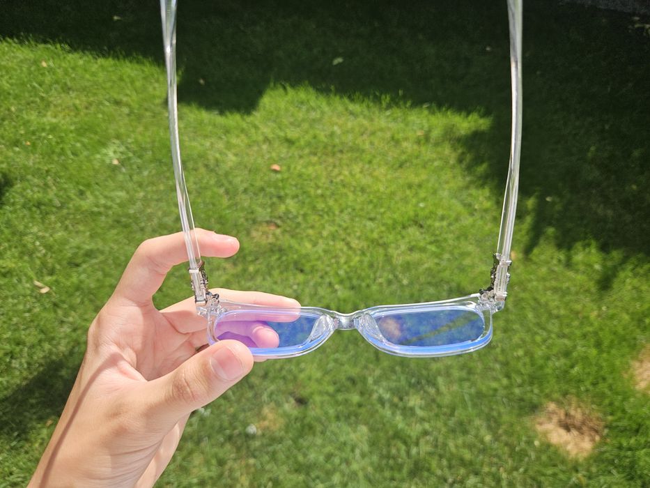 Ochelari chrome hearts albi/transparenți comfortabili calitate premium