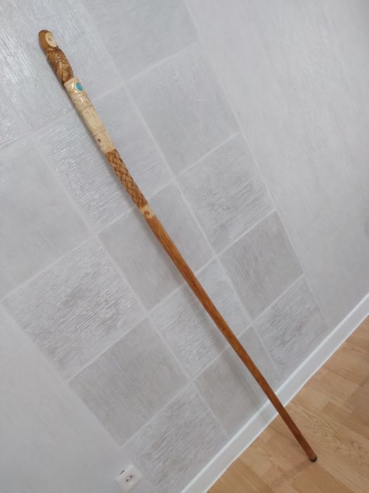 Посох резной,ручной работы.