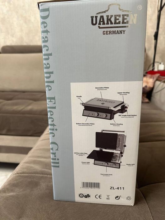 Электрический гриль UAKEEN ZL-411 (новый)