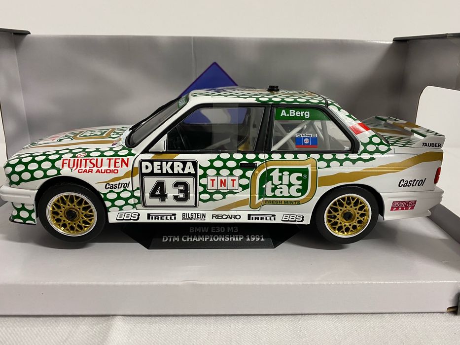 SOLIDO BMW E30 M3 DTM TIC TAC macheta din metal scara 1:18