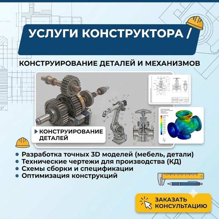 Услуга инженера конструктора
