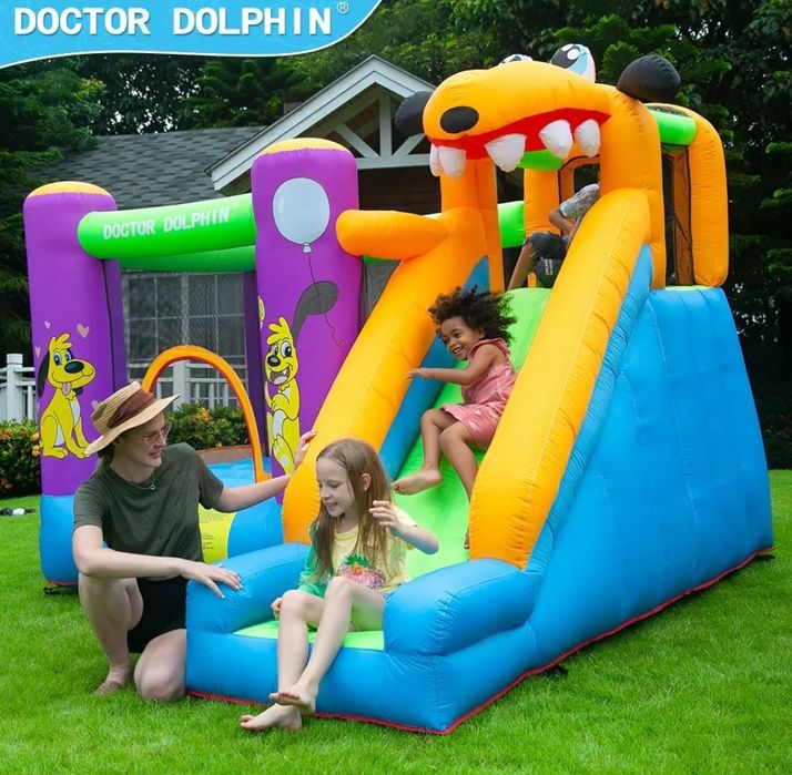 Надувной батут с компрессор насосом. Бесплатно доставка и установка