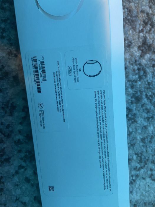 Apple Watch SE 40mm GPS, Silver Aluminum, ca nou + cutie
