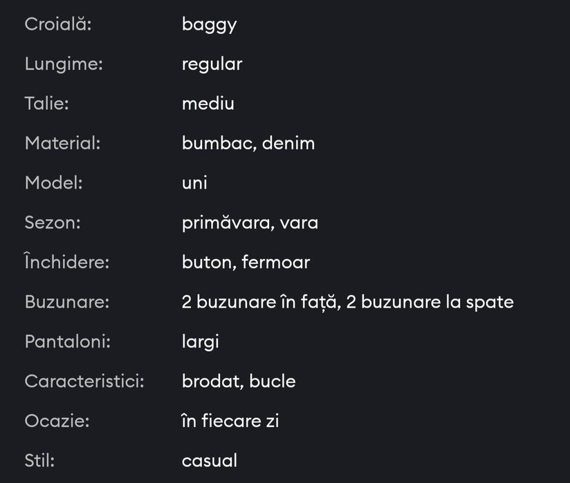 Blugi Baggy mărimea 44
