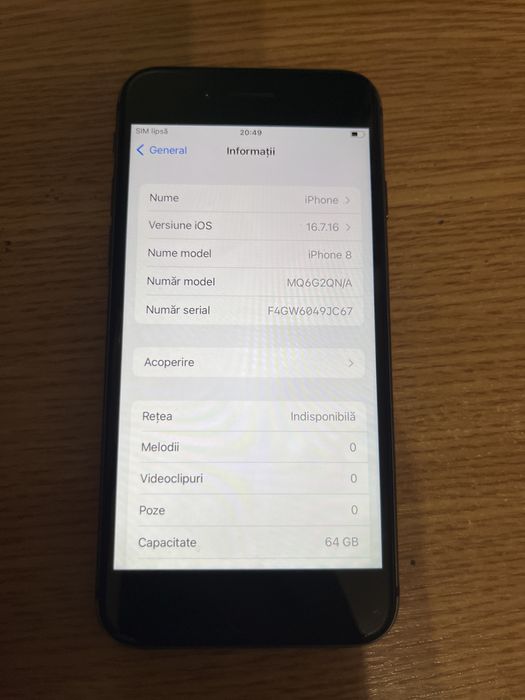 iphone 8 64GB black