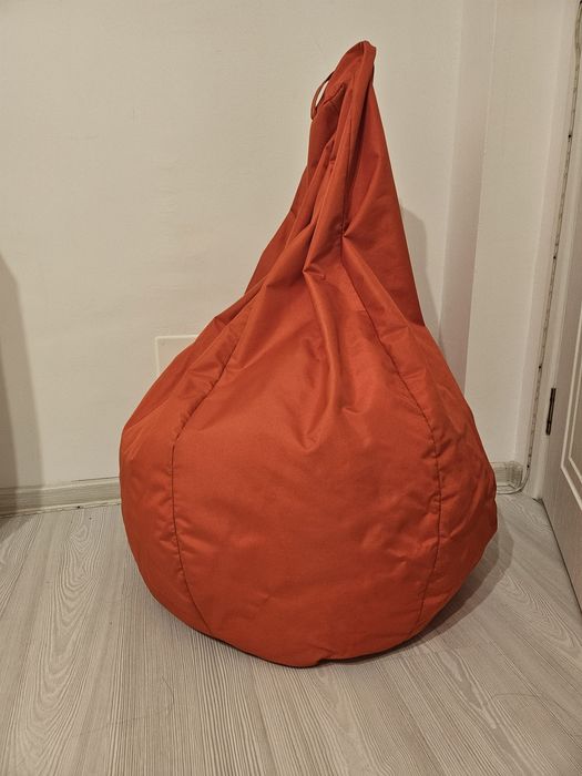 Set 3 Fotolii Puf (Beanbags) – 2 Portocalii + 1 Gri