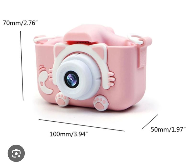 Детски фотоапарат Kitty Kids, 5 включени игри