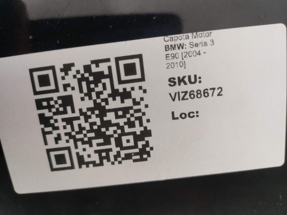 Капак Двигател БМВ / BMW Серия 3 E90 Оригинален Авариран Капак на двиг