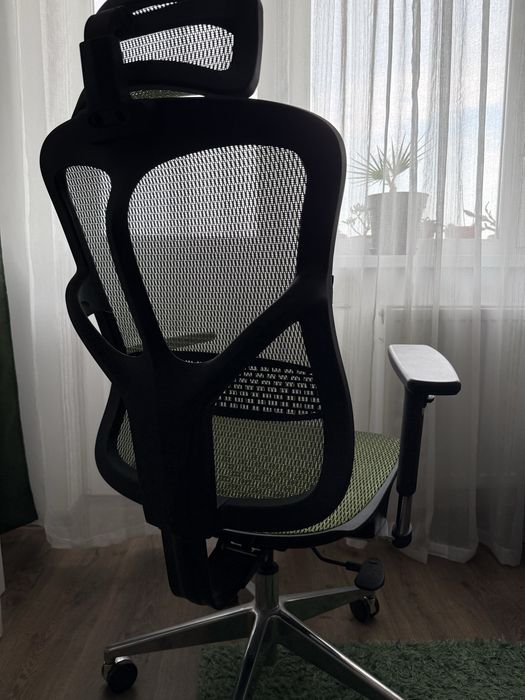 Scaun de birou ergonomic din plasă, negru-gri: Diablo V-Basic