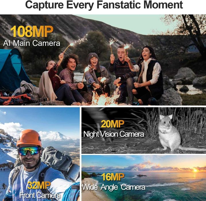 DOOGEE V MAX 5G Telefon Rezistent la caderi, 22000mAh, 20GB+256GB