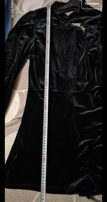 Salopeta scurta din catifea