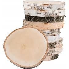 Rondele de mesteacăn pentru decor