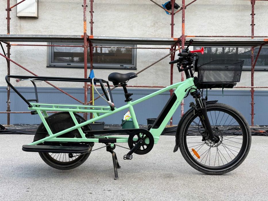 Bicicletă electrică longtail, E-three 500 Verde sorbet