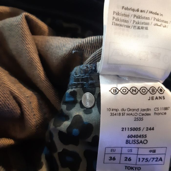 Blugi originali calitativi "Bonobo", produs Nou cu etichete