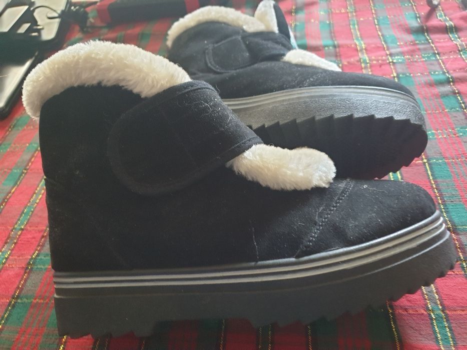 Ботинки  искусственный  мех