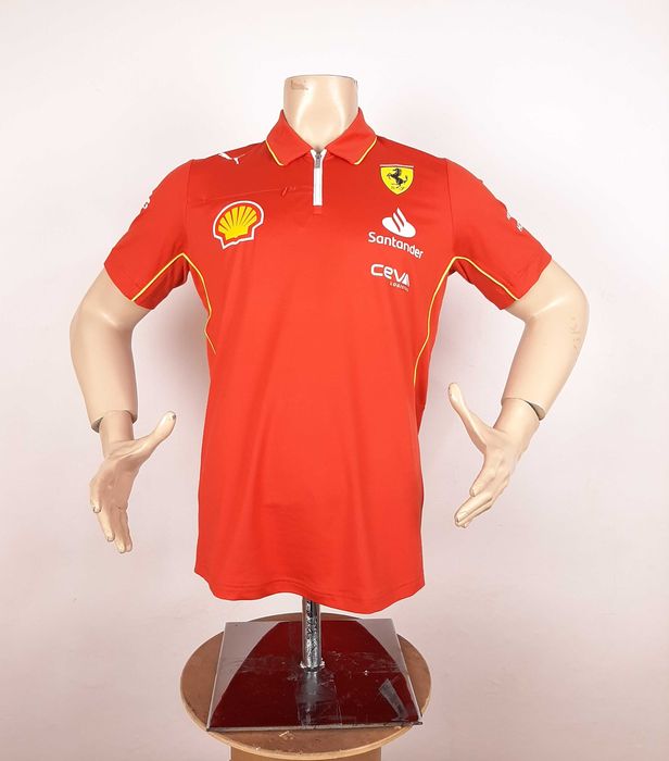 Puma Scuderia Ferrari F1 Team Pro - Оригинална мъжка тениска с яка