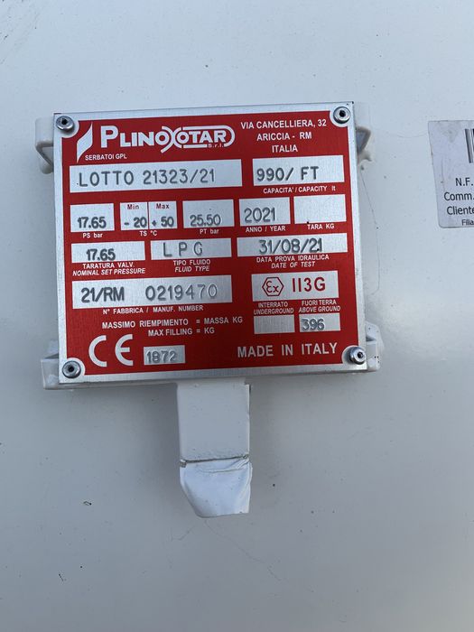 Rezervor GPL certificat pentru incalzit industrial si casnic