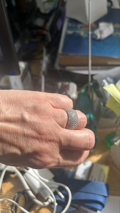 Сребърен пръстен с цирконий