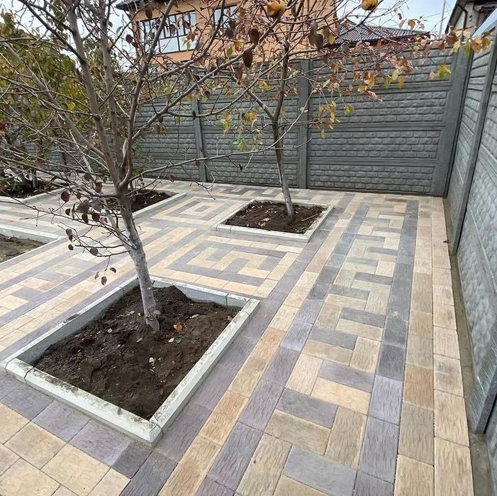 Брусчатка, тротуарная плитка, поребрик