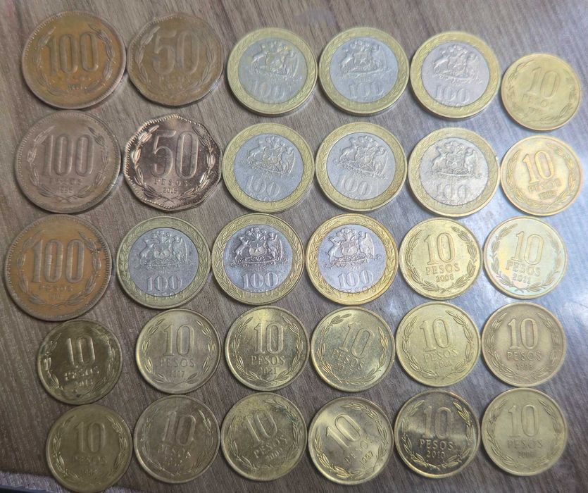 монети Чили 30 бр
