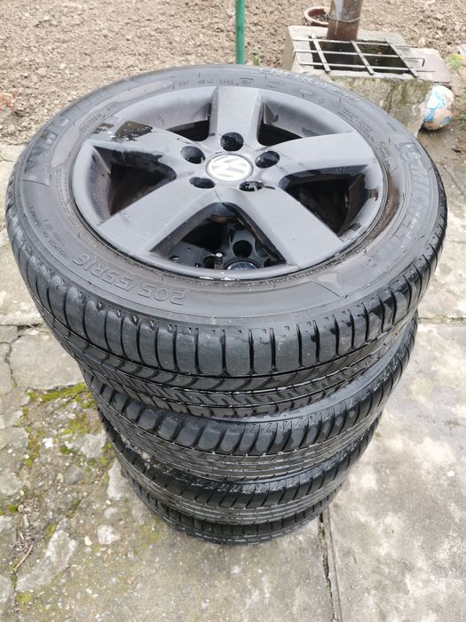 Set roti pe 16,  5x112, vw, audi, cauciucuri de vara 205/55/16