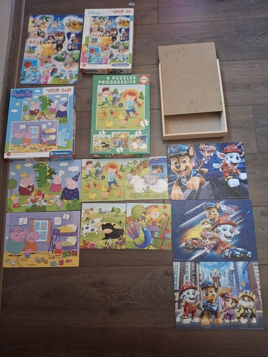 10 броя Детски пъзел/пъзели/дървен пъзел