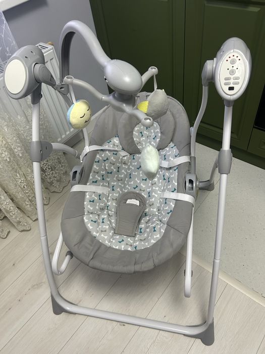 шезлонг качеля для малыша