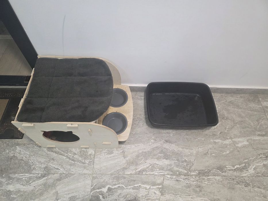 vand căsuța pisici si litiera