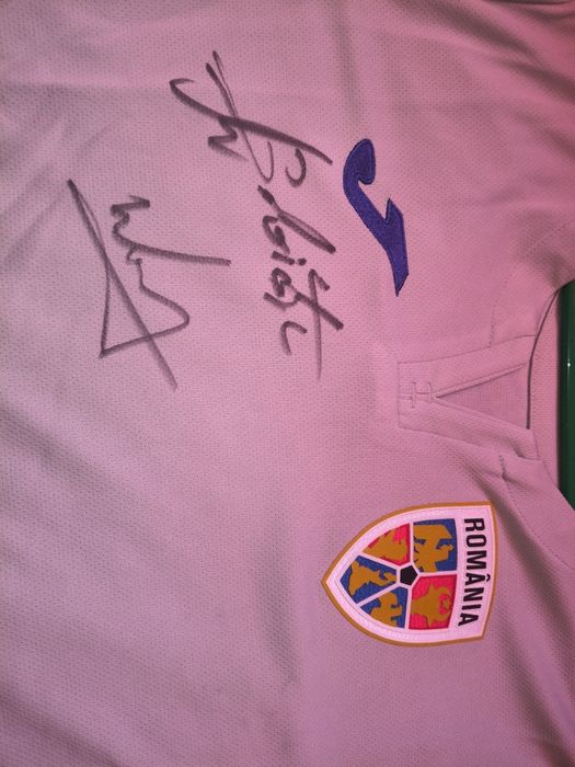 Tricou Oficial România Joma Semnat – Miodrag Belodedici & Marius Nicolae