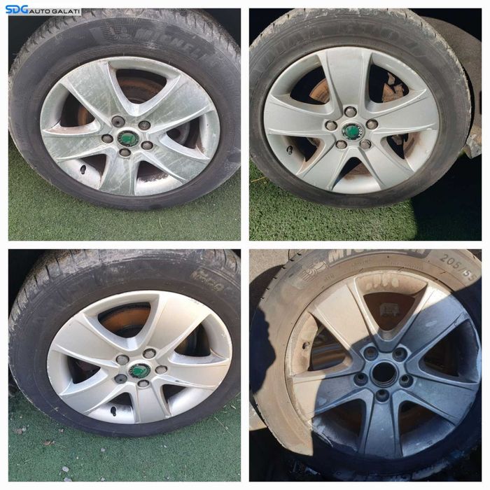 Set 4 Jante Roti Aliaj 205 55 16 R16 5x112 Volkswagen Golf 7 2013 - 2017 [C4056]