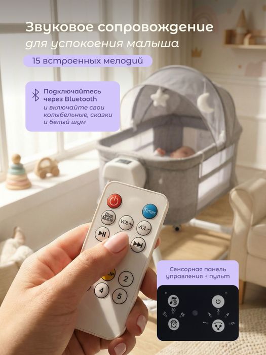 Приставная кроватка